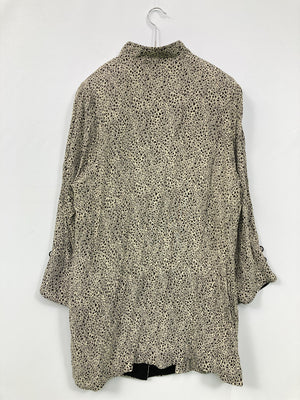 asarone/ノーカラーコート/ジャケット/アウター/グレー/フリーサイズ