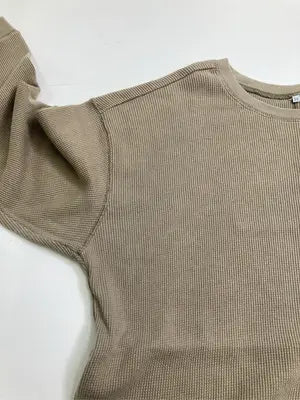 Tシャツ/カットソー/トップス/ブラウン/LL  ウエスト93～101　身長154～162