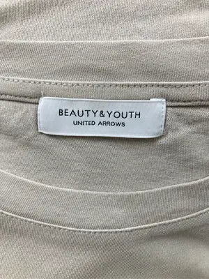 BEAUTY&YOUTH/ビューティーアンドユース/Tシャツ/カットソー/トップス/ベージュ