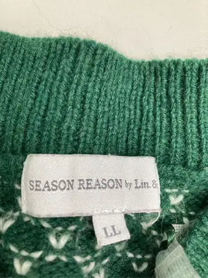 SEASON REASON by Lin.&Red/シーズンリーズンバイリンアンドレッド/ベスト/トップス/グリーン/LL