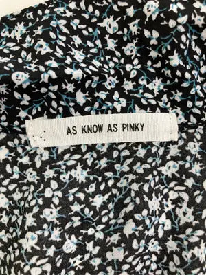 AS KNOW AS PINKY/アズノゥアズピンキー/シャツ/ブラウス/トップス/ブラック/*