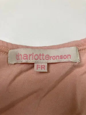 CHARLOTTE/タンクトップ/トップス/オレンジ/FR