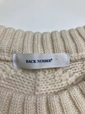 BACK NUMBER/バックナンバー/ニット/セーター/トップス/アイボリー