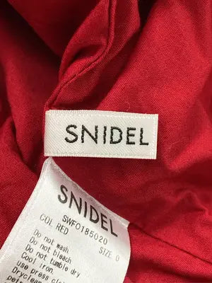 SNIDEL/スナイデル/ワンピース/ワンピース/ドレス/レッド/0