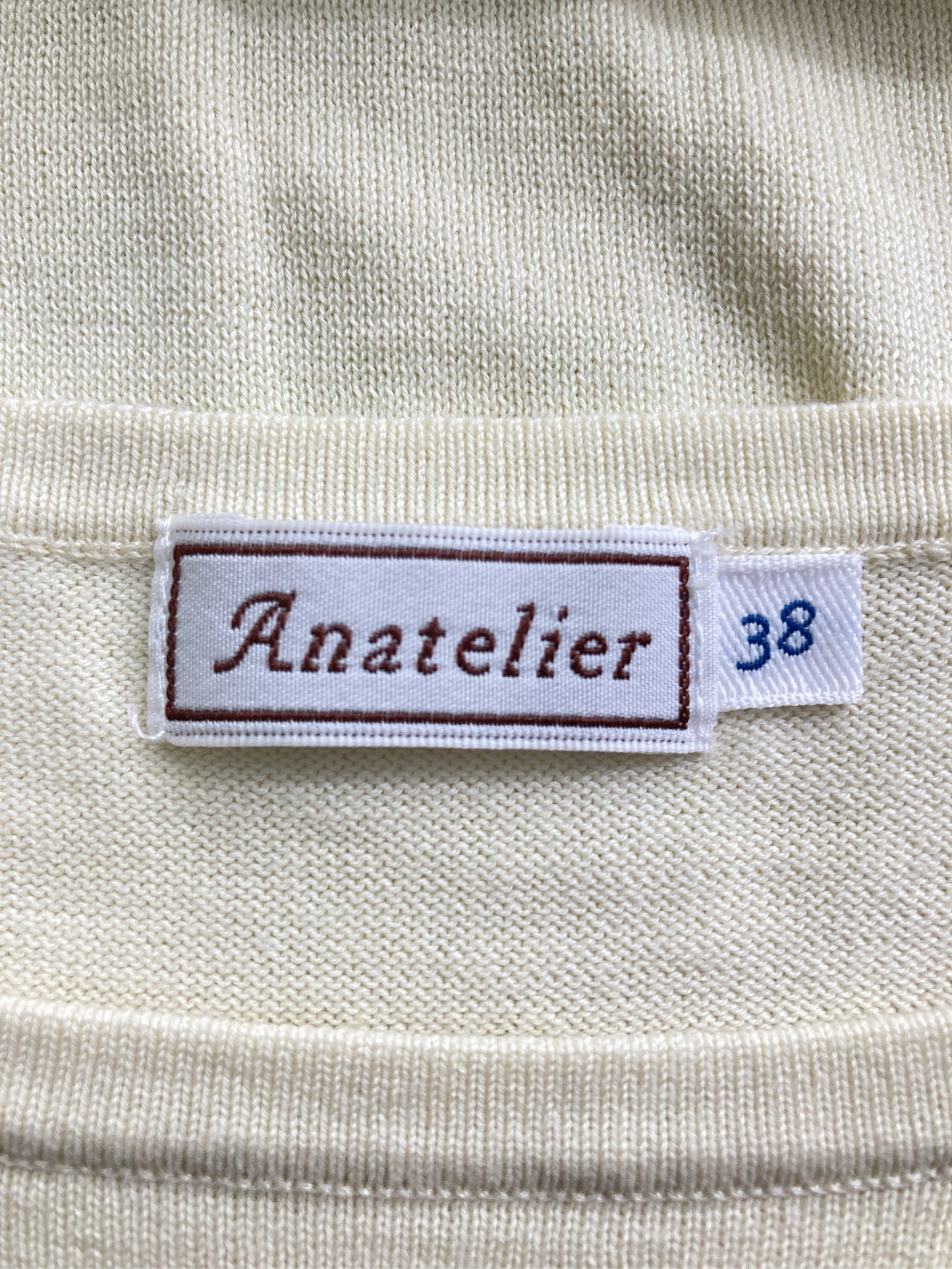 Anatelier/アナトリエ/ニット/セーター/トップス/アイボリー/38