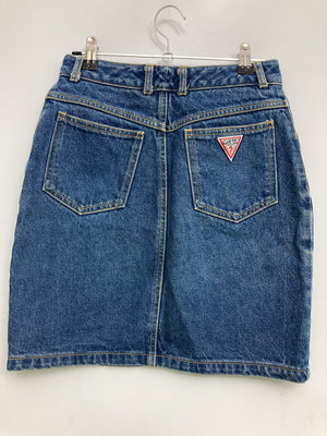 GUESS/ゲス/ショート/ミニスカート/スカート/ブルー/54