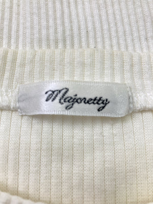 majoretty/シャツ/ブラウス/トップス/ホワイト/M  バスト79～87　身長154～162