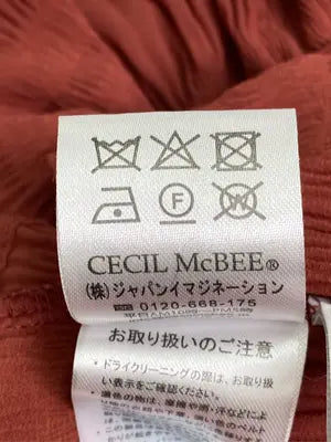 CECIL McBEE/セシルマクビー/シャツ/ブラウス/トップス/レッド/M
