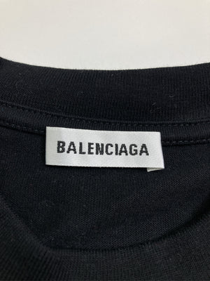 BALENCIAGA/バレンシアガ/Tシャツ/カットソー/トップス/ブラック/XS