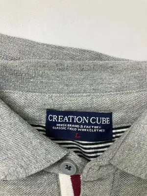 Creation Cube/クリエイションキューブ/ポロシャツ/トップス/グレー/L
