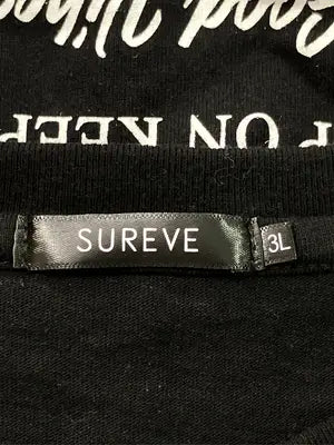 SUREVE/シュリーブ/Tシャツ/カットソー/トップス/ブラック/3L