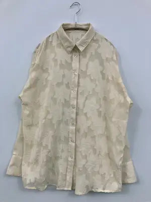 mily bilet/シャツ/ブラウス/トップス/アイボリー/S  バスト71～79　身長154～162