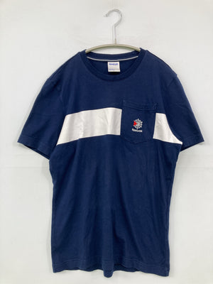 Reebok/リーボック/Tシャツ/カットソー/トップス/ネイビー/M
