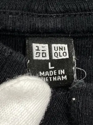 UNIQLO/ユニクロ/Tシャツ/カットソー/トップス/ブラック/L