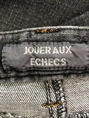 jouer aux echecs/デニムパンツ/パンツ/ブラック/61