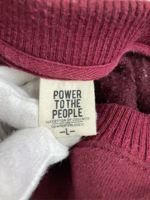 POWER TO THE PEOPLE/パワートゥザピープル/スウェット/トップス/レッド/L