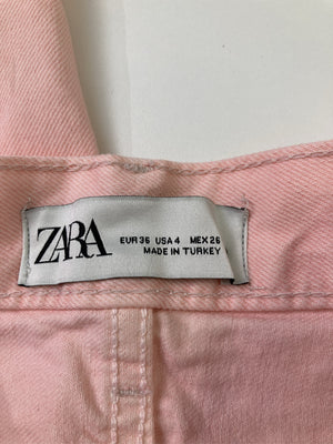 ZARA/ザラ/デニムパンツ/パンツ/ピンク/36