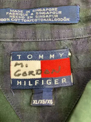 TOMMY HILFIGER/トミーヒルフィガー/シャツ/ブラウス/トップス/グリーン/XL