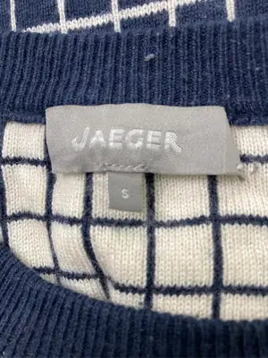 JAEGER/イェーガー/ニット/セーター/トップス/ネイビー/S