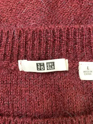 UNIQLO/ユニクロ/ニット/セーター/トップス/レッド/L