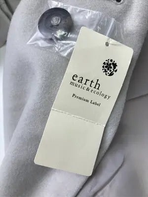 earth music&ecology/アースミュージックアンドエコロジー/ノーカラーコート/ジャケット/アウター/グレー/L