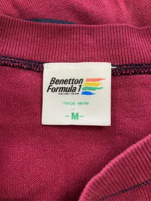 Benetton Formula1/ベネトンフォーミュラワン/Tシャツ/カットソー/トップス/レッド/M