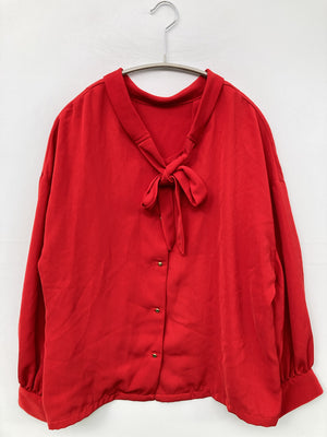 RAY CASSIN/レイカズン/シャツ/ブラウス/トップス/レッド/M