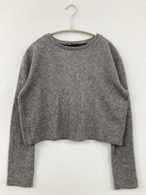 ZARA/ザラ/ニット/セーター/トップス/グレー/M