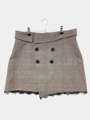 ZARA BASIC/ザラベーシック/ショート/ミニスカート/スカート/グレー/L