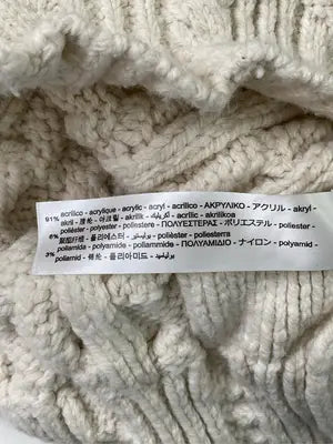 ZARA/ザラ/ニット/セーター/トップス/アイボリー/USA L