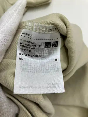 UNIQLO/ユニクロ/Tシャツ/カットソー/トップス/ベージュ/S