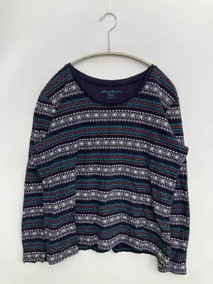 Eddie Bauer/エディーバウアー/Tシャツ/カットソー/トップス/ネイビー/PETITE L
