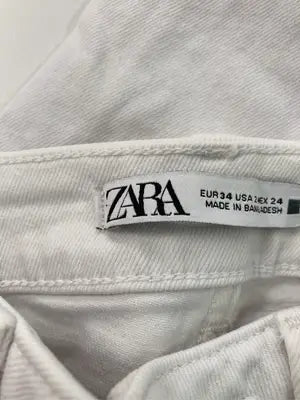 ZARA/ザラ/デニムパンツ/パンツ/ホワイト/EUR 34