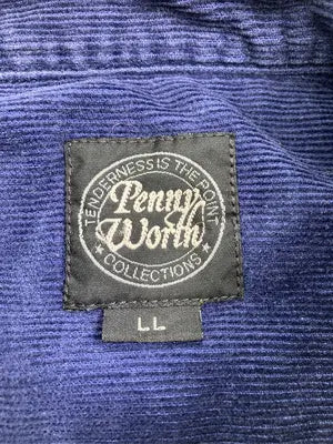 PENNY WORTH/シャツ/ブラウス/トップス/ネイビー/LL