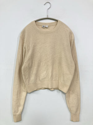 UNIQLO/ユニクロ/ニット/セーター/トップス/ベージュ/S