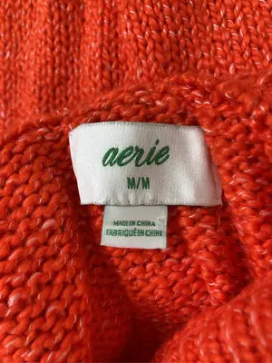 aerie/エアリー/ニット/セーター/トップス/レッド/M