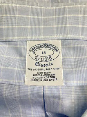 BROOKS BROTHERS/ブルックスブラザーズ/シャツ/ブラウス/トップス/スカイブルー/USA 18