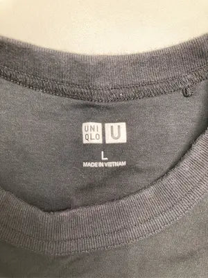 UNIQLO/ユニクロ/Tシャツ/カットソー/トップス/ブラック/L