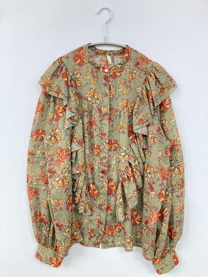 Ungrid/アングリッド/シャツ/ブラウス/トップス/グリーン/F