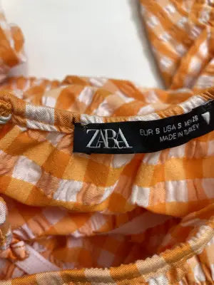 ZARA/ザラ/セットアップ/ジャケット/アウター/オレンジ/USA S