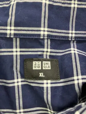 UNIQLO/ユニクロ/シャツ/ブラウス/トップス/ネイビー/XL