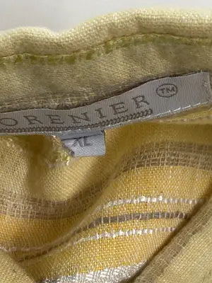 LORENIER/シャツ/ブラウス/トップス/イエロー/XL