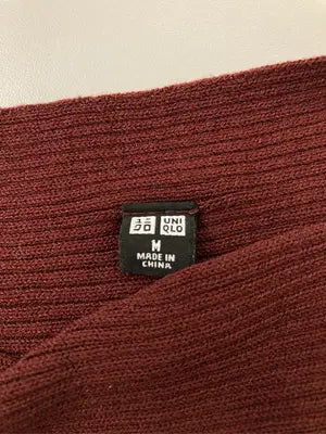 UNIQLO/ユニクロ/ニット/セーター/トップス/レッド/M
