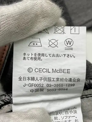 CECIL McBEE/セシルマクビー/デニムスカート/スカート/ブラック/61-89