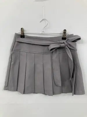 BUTTON 12/ショート/ミニスカート/スカート/グレー/M