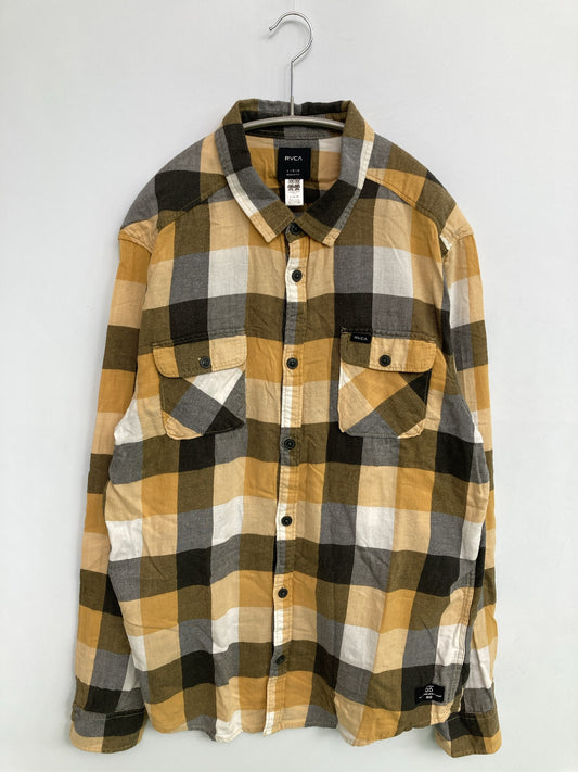 RVCA/ルーカ/シャツ/ブラウス/トップス/ブラウン/L