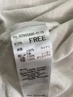 MOUSSY/マウジー/Tシャツ/カットソー/トップス/アイボリー/F