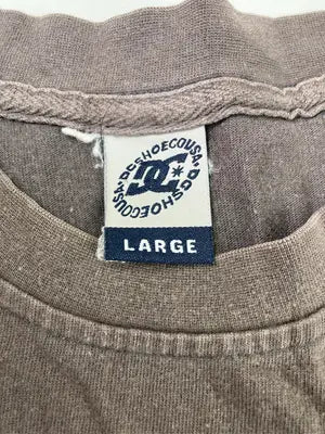 DC/ディーシー/Tシャツ/カットソー/トップス/ブラウン/L