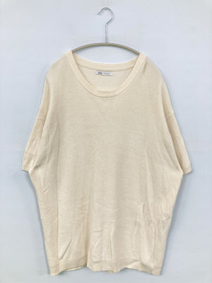 ZARA/ザラ/ニット/セーター/トップス/アイボリー/EUR XL/USA XL/MEX 44