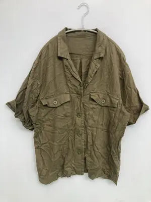 AZUL/アズール/シャツ/ブラウス/トップス/カーキ/M